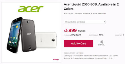 Acer Liquid Z330 Ensogo Available