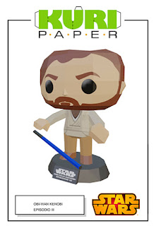 Kuri Paper - Funko Pop Obi Wan Kenobi papercraft