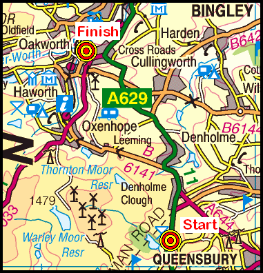 Map of the Ogden-Haworth area