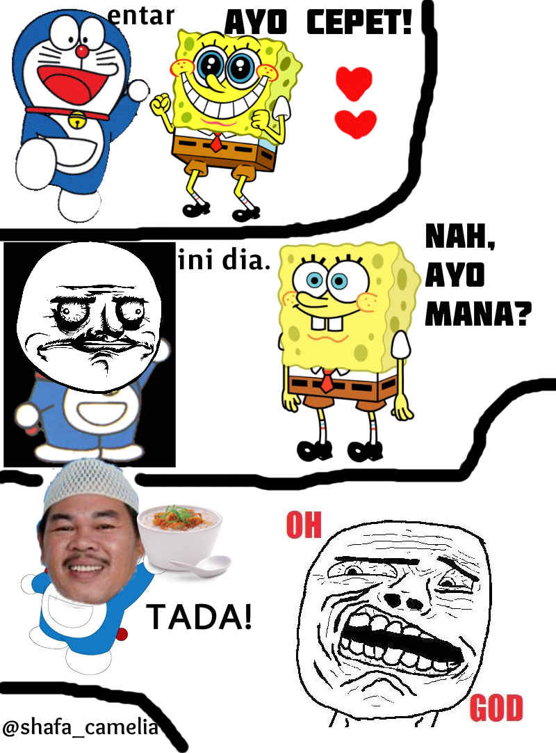 Komik Meme Campuran Indonesia: Doraemon Super Bubur