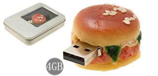 Hamburger USB 4GB Storage Flash Memory Disk