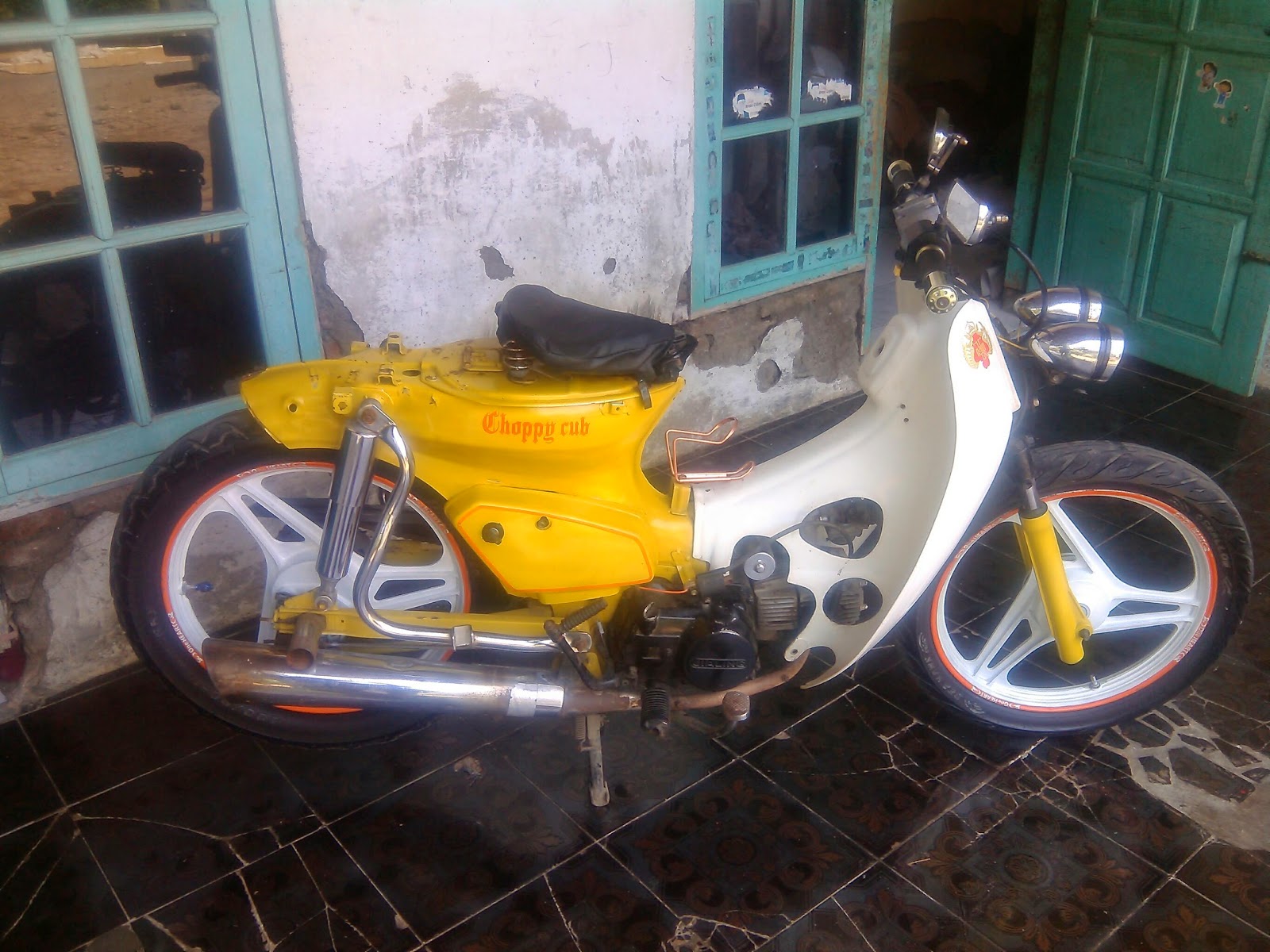 MODIFIKASI CHOPPY CUB Thio Aliens Motor