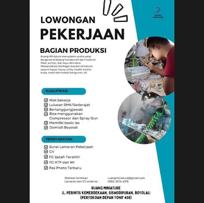 LOKER di RUANG MINIATURE BOYOLALI