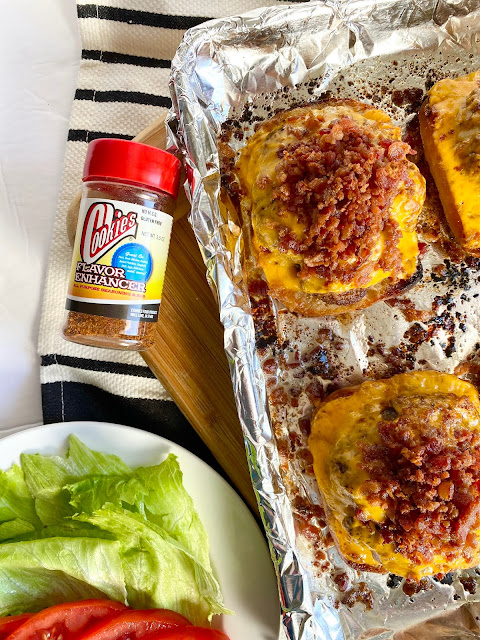 Sheet Pan BBQ Bacon Cheeseburgers