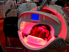 front view of tanning machine