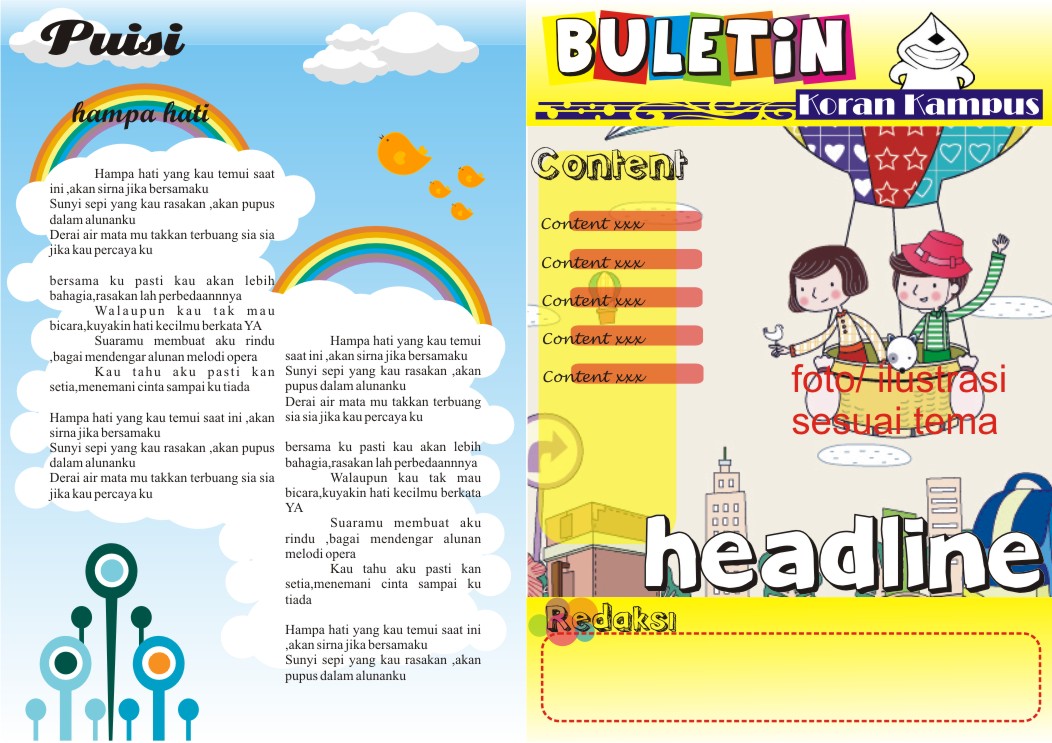 Donie punya blog: layout buletin super gaul :p