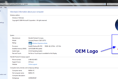 Cara Menambahkan OEM Logo di System Properties Windows