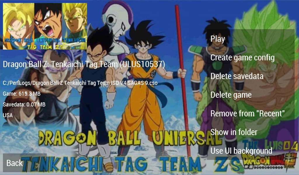 Dragon Ball Z S Tenkaichi Tag Team Mod (Permanent Textures