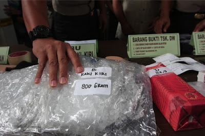 Meth bust in Indonesia