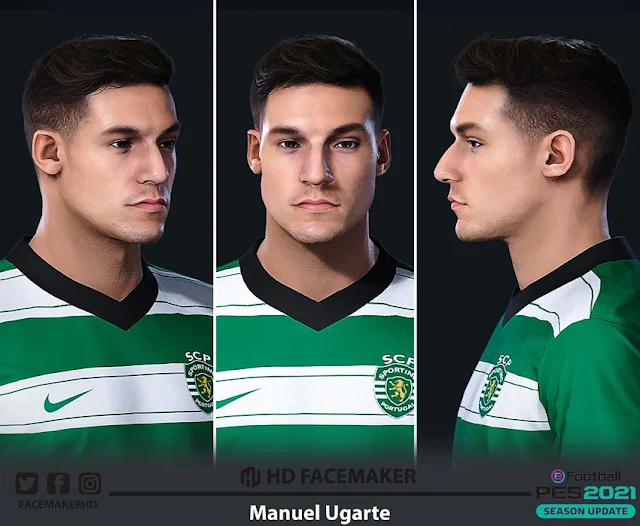 Manuel Ugarte Face For eFootball PES 2021