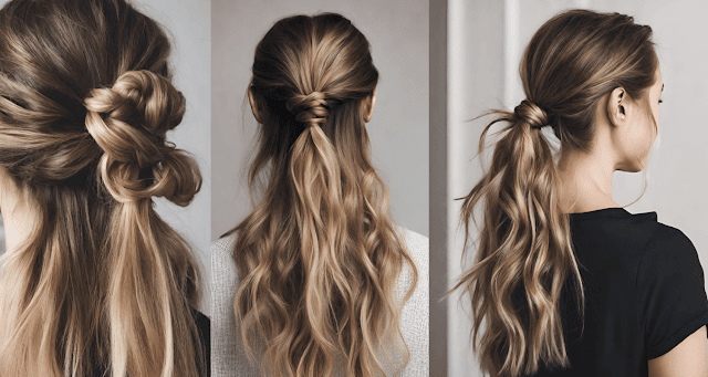 Knotted Half Ponytail Hair