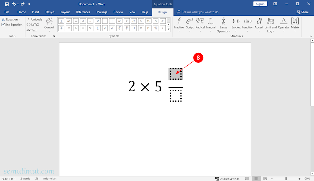 cara membuat rumus di word 2003