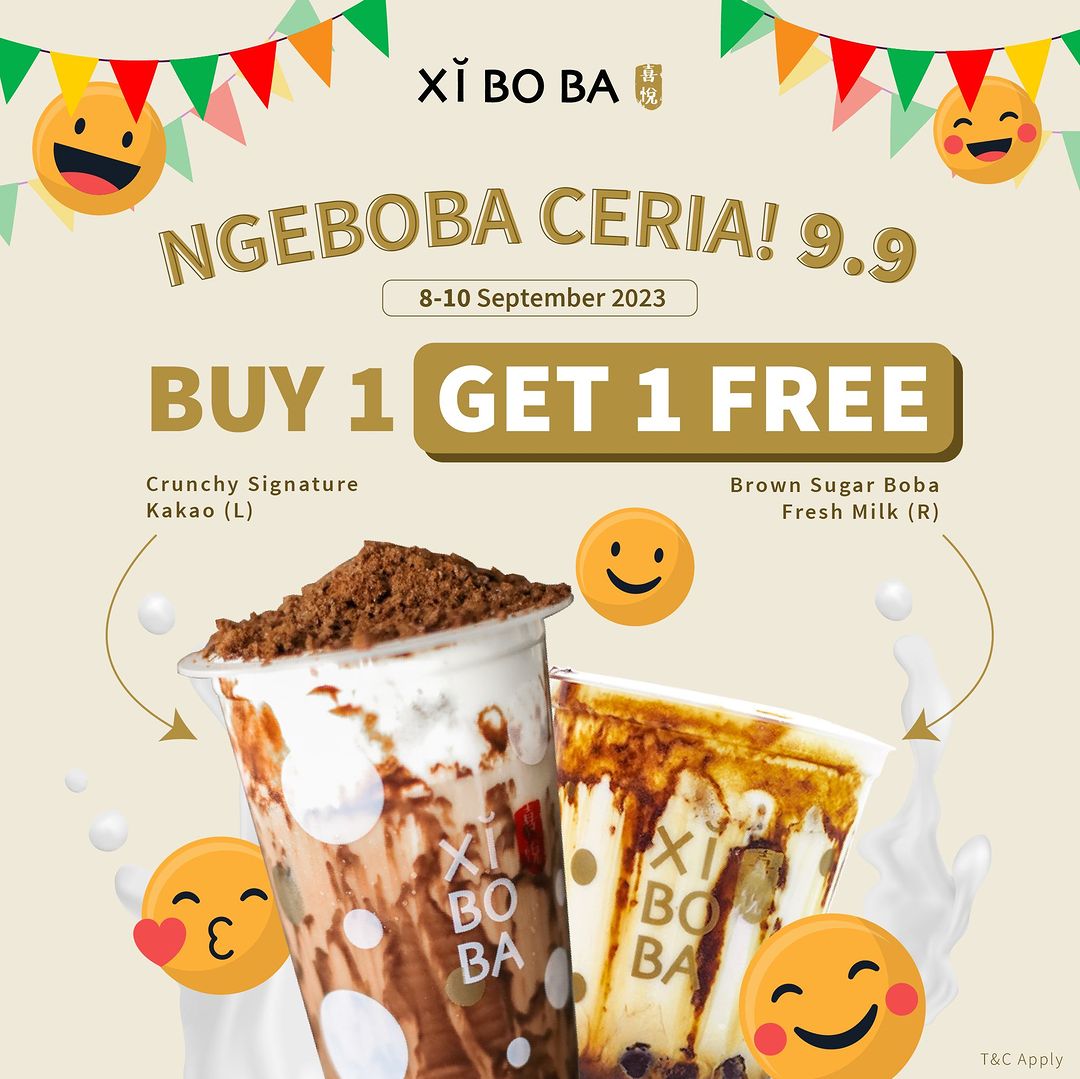 Promo Xiboba Ngeboba Ceria 9.9 – Buy 1 Get 1 Free