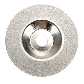 A practical use for this diamond coated grinding disc as a process to abrasive or polishing non-metallic hard materials.