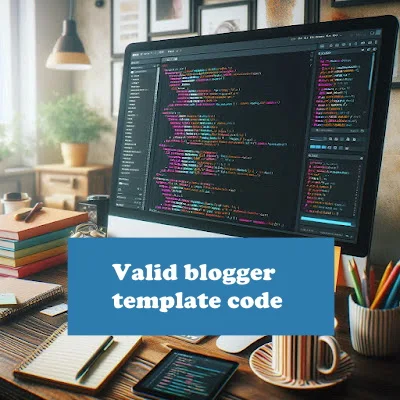 Valid blogger template code foto