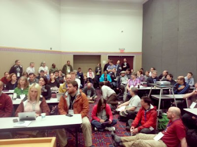 Packed house in Rm B112 at the Convention Center in Portland