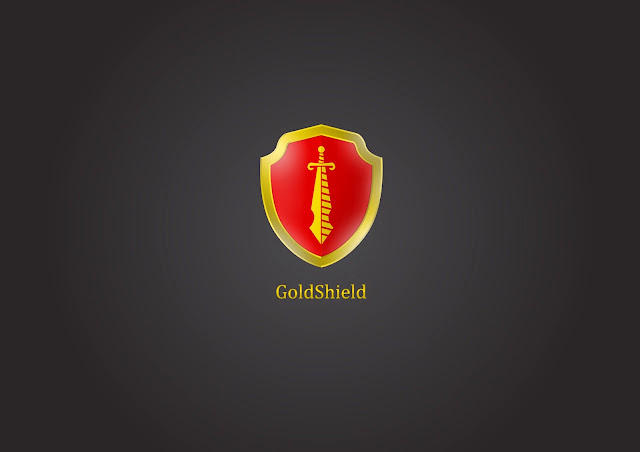 AdobeMasters.blogspot.com - Tutorial Adobe Illustrator Making 3d logo Shield for beginner (Gold Shield)