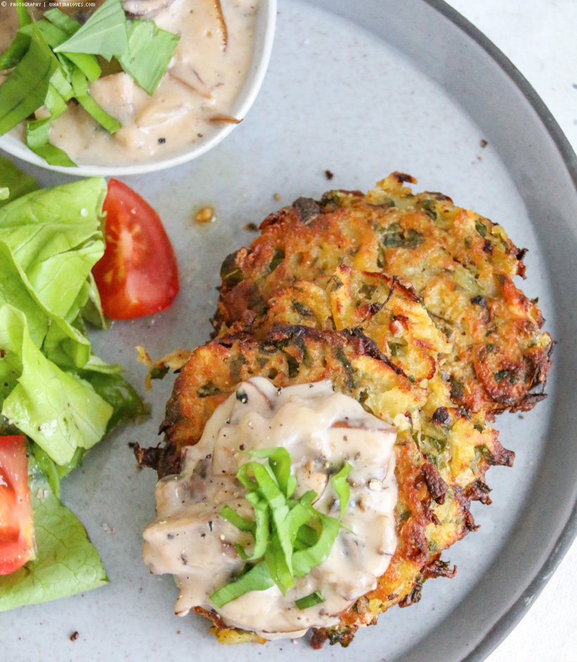 Kartoffelpuffer mit Bärlauch