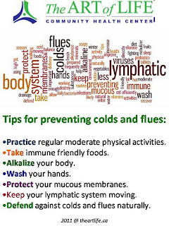 cold and flu prevention tips, the art life health cenre, toronto, canada