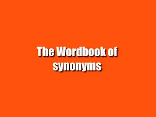 The Wordbook of synonyms