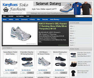 jasa template toko online