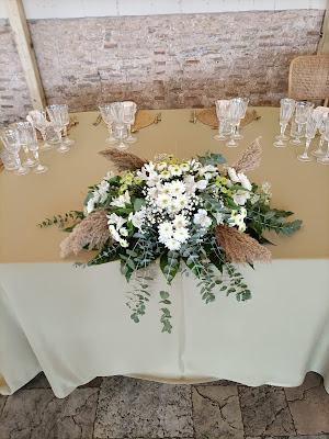 Arreglos florales para las mesas de las bodas