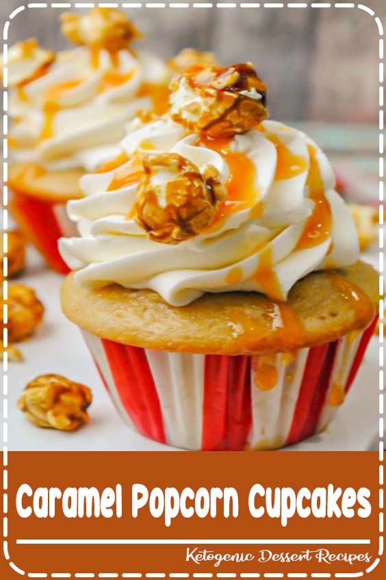 Caramel Popcorn Cupcakes, perfect for a kids' circus or baseball birthday party theme - a delicious vanilla butter cupcake with caramel buttercream topped with cracker jack popcorn Caramel Popcorn Cupcakes, perfect for a kids' circus or baseball birthday party theme - a delicious vanilla butter cupcake with caramel buttercream topped with cracker jack popcorn
