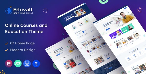 Download Eduvalt Online Courses & Education WordPress Theme