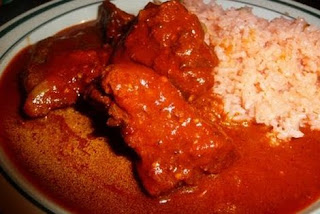 Pollo a la Miel con Arroz Entomatado