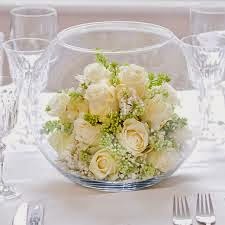 wedding fish bowls decoration ideas with flowers