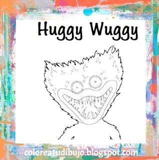 Dibujo de Huggy wuggy para colorear