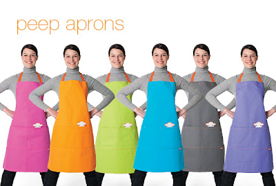 aprons in six colors; big pockets