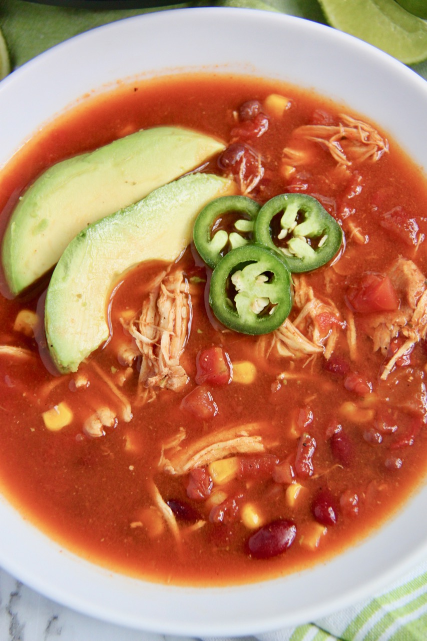 Instant Pot Chicken Taco Soup Recipe