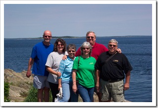 With Mike & Peggy and Darrell & Judy at Land's End