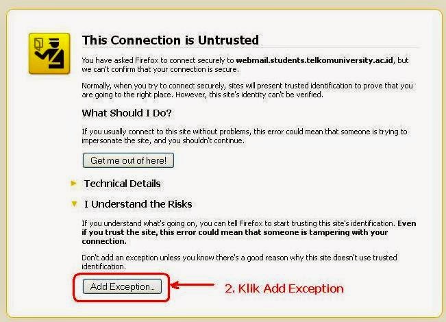 this connection is untrusted