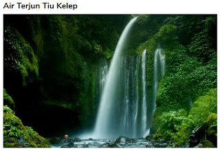 Wisata Air Terjun Tiu Kelep di Lombok Utara