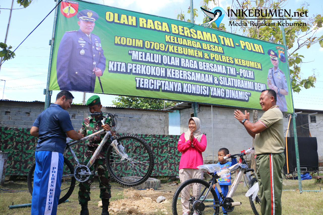 Jaga Sinergitas, TNI-Polri di Kebumen Gelar Olahraga Bareng