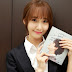 SNSD YoonA posed with her signed 'At Gwanghwamun' album