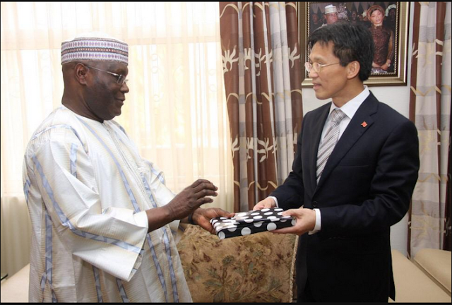 Atiku Abubakar and Chinese Ambassador Gu Xiaojie
