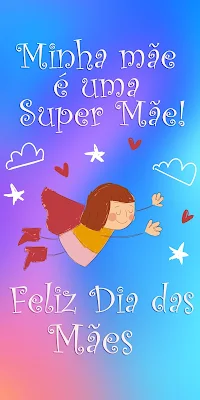 Papel de Parede Feliz Dia das Mães Super Mãe