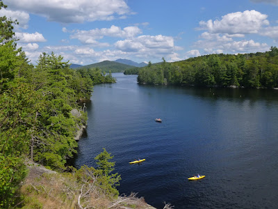 View from Bluff Island in Lower Saranac Lake.

The Saratoga Skier and Hiker, first-hand accounts of adventures in the Adirondacks and beyond, and Gore Mountain ski blog.