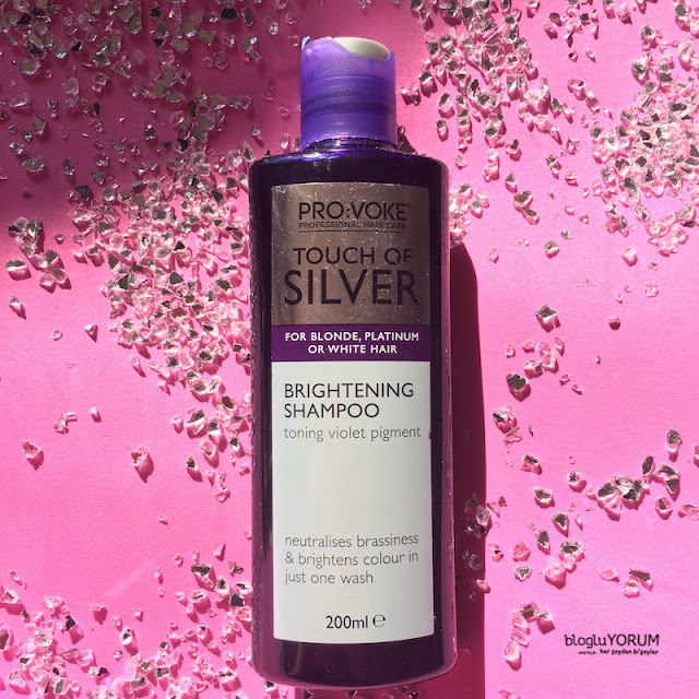 provoke touch of silver brightening shampoo mor şampuan 1