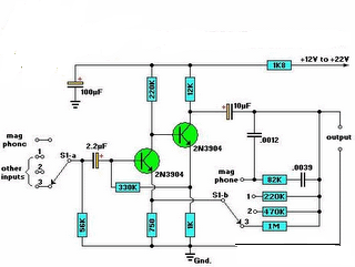 Universal Preamplifier Circuit Diagram