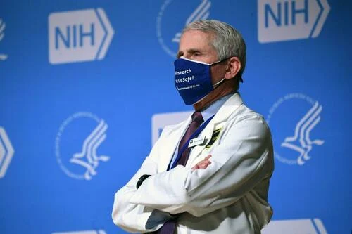 White House Chief Medical Adviser on Covid-19 Dr. Anthony Fauci at the National Institutes of Health (NIH) in Bethesda, Md., on Feb. 11, 2021. (Saul Loeb/AFP via Getty Images)