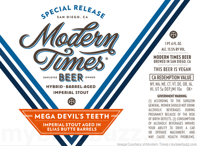 Modern Times Fruitland Rosé Edition, Mega Devil’s Teeth Variants, Modem Tones, News From Nowhere & Revolution Of The Moon