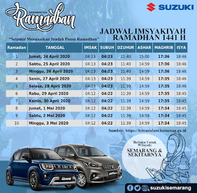 jadwal puasa imsak 2020 semarang