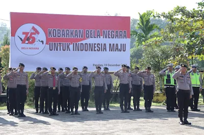 Waka Polres Tapteng Irup Upacara Bela Negara Ke-75 Tahun 2023