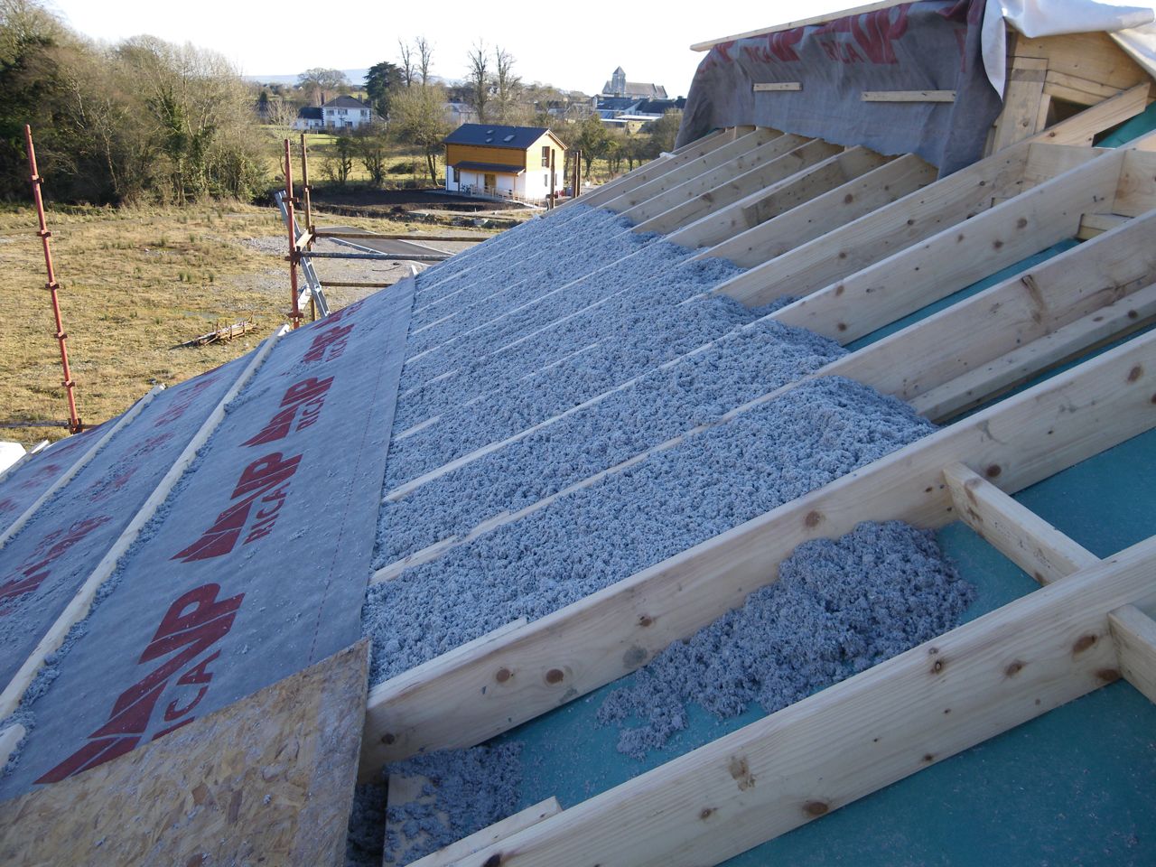 52-53 Build: Warmcell Insulation into the Shed Roof