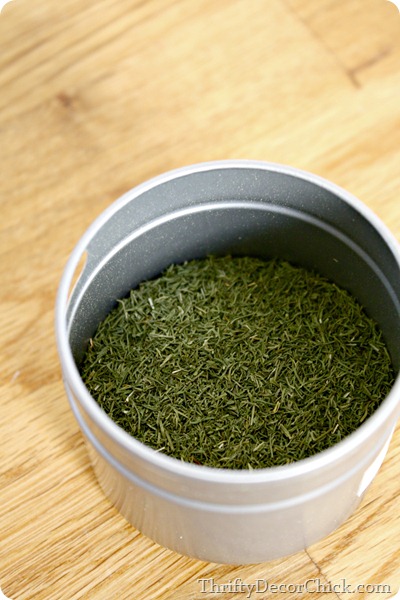 Dill in biscuits