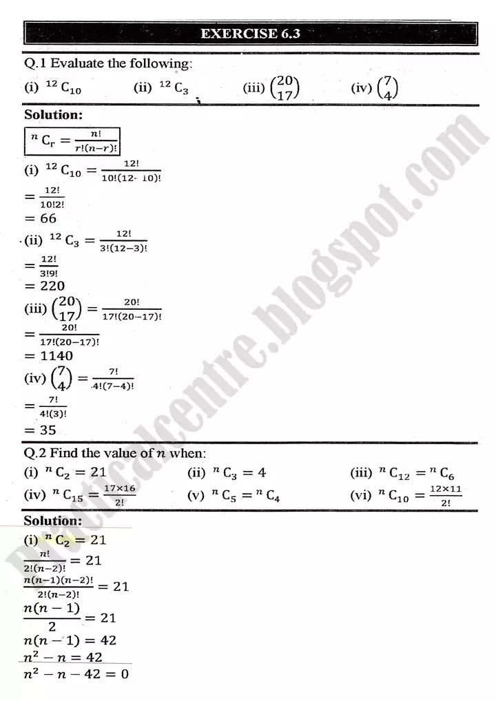 permutation,-combination-and-probability-exercise-6-3-1